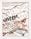 Raymond Pettibon, No Title (Dear friend Felix...), 1989, Unique ink drawing in colors, on wove paper