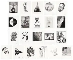 Various Artists, Rush 20th Anniversary Print Portfolio, 2015, The complete set of 21 inkjet prints and screenprints, on wove paper, with full margins, all loose (as issued), all contained in the original black folio