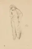 James Abbott McNeill Whistler, Draped Figure, Standing (W. 155, L. 54, S. 46)