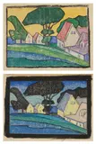 Juliette Nichols, [Houses on the Waterfront, Day and Night]