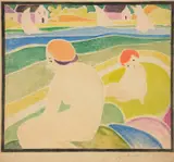 Juliette Nichols, [Woman and Child by the Water]