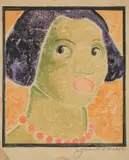 Juliette Nichols, [Woman with Beaded Necklace]