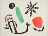 L'Indifférent (The Indifferent) (M. 211) by Joan Miró, 1955, Lithograph in colors, on Arches paper, with full margins, sold Apr 2025