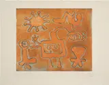 Joan Miró, Série I: plate 4 (D. 78), 1952-53, Etching in colors, on Rives BFK paper, with full margins
