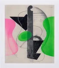 Aerograph (A. 93) by Man Ray, 1970, Screenprint in colors, on Plexiglas, with full margins, sold Apr 2025