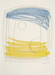 Barbara Hepworth, Moonplay, 1972, Screenprint in colors, on wove paper, with full margins