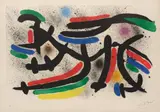 Joan Miró Lithographe I: one plate (M. 865, see C. 160) by Joan Miró, 1972, Lithograph in colors, on Arches paper, with full margins, sold Apr 2025