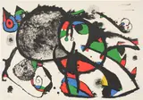 Hommage à Masson (Tribute to Masson) (M. 1111) by Joan Miró, 1977, Lithograph in colors, on Arches paper, the full sheet, sold Apr 2025