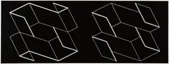 Structural Constellation: Duo H by Josef Albers, 1966, Machine-engraved plastic laminate, mounted to Plexiglas, sold Oct 2025