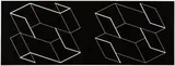 Josef Albers, Structural Constellation: Duo H, 1966, Machine-engraved plastic laminate, mounted to Plexiglas