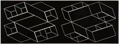 Josef Albers, Structural Constellation: Duo B, 1966, Machine-engraved plastic laminate, mounted to Plexiglas