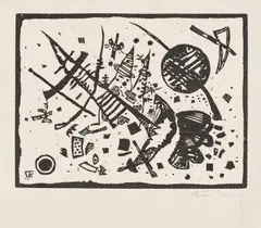 Wassily Kandinsky, Holzschnitt für die Ganymed-Mappe, from Der Dritten Ganymed-Mappe (Woodcut for the Ganymede Portfolio, from The Third Ganymede Portfolio) (R. 181), 1924, Woodcut, on Japanese paper, with full margins