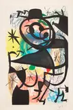 Joan Miró, Le Pitre Rose (The Pink Clown) (D. 653), 1974, Etching and aquatint in colors, on wove paper watermarked Maeght , with full margins