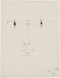 Jean Cocteau, Visage aux points (Dotted Face)