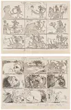 Pablo Picasso, Sueño y Mentira de Franco (Dream and Lie of Franco) (Bl. 297-298, Ba. 615-616, C. bks. 28), 1937, The complete set of two etchings with aquatint, on Chine collé to Japon anciens paper, with full margins
