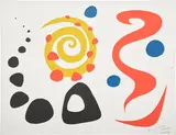 Alexander Calder, Untitled, 1964, Lithograph in colors, on Rives BFK paper, with full margins