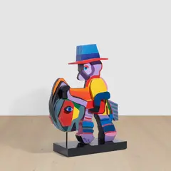 Karel Appel, Donkey-Monkey, from Circus (V. & H. 78-004), 1978, Wooden multiple painted in colors