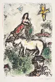 Marc Chagall, Un Jardin perdu (A Sequestered Garden) (M. 592), 1969, Lithograph in colors, on Arches paper, with full margins