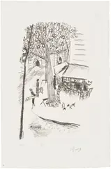 Pierre Bonnard, La Rue Molitor (Molitor Street) (B. 100), circa 1925, Lithograph, on Arches paper, with full margins