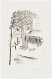 Pierre Bonnard, La Rue Molitor (Molitor Street) (B. 100), circa 1925, Lithograph, on Arches paper, with full margins
