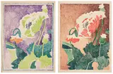 Juliette Nichols, [Green and Purple Poppy]; and [Red and Green Poppy]