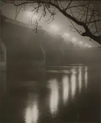 Christian Bérard, Pont Neuf dans le Brouillard, circa 1934, Gelatin silver print