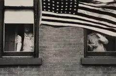 Robert Frank, Parade - Hoboken, New Jersey, 1955, Gelatin silver print, probably printed 1960s