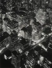 New York at Night by Berenice Abbott, 1932, Gelatin silver print, printed 1970s, sold Apr 2025