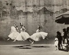 Ballet, New York City by André Kertész, 1938, Gelatin silver print, mounted, sold Apr 2025
