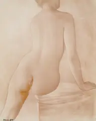 Erwin Blumenfeld, Back, Paris, 1938, Unique toned gelatin silver print