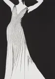 Lillian Bassman, Dress by Thierry Mugler, German Vogue, 1998, Gelatin silver print