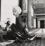Irving Penn, Woman in Palace, Marrakech, Morocco (Lisa Fonssagrives-Penn), 1951, Selenium toned gelatin silver print, printed 1992