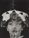 William Klein, Hat + 5 Roses, Paris (Vogue), 1956, Gelatin silver print, printed later