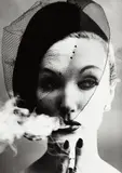 William Klein, Smoke + Veil, Paris (Vogue), 1958, Gelatin silver print, printed later