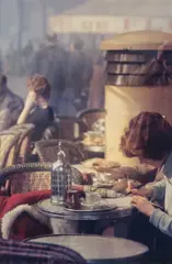 Paris (café) by Saul Leiter, 1959, Chromogenic print, printed later, sold Apr 2025