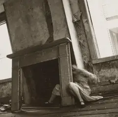 House #4, Providence, Rhode Island by Francesca Woodman, 1975-1976, Gelatin silver print, printed later by Igor Bakht, sold Apr 2025