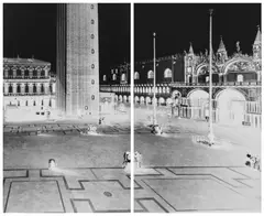 Vera Lutter, San Marco, Venice, III: November 9, 2005, Unique gelatin silver print diptych