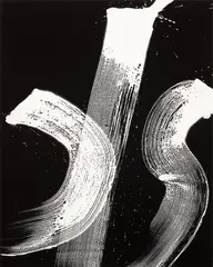 Hiroshi Sugimoto, Brush Impression 0916 (Water), 2023, Unique gelatin silver print, flush-mounted and mounted again