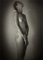 Richard Learoyd, Agnes, July 2013 (5), 2013, Gelatin silver contact print, flush-mounted and mounted again