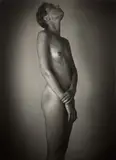 Richard Learoyd, Agnes, July 2013 (5), 2013, Gelatin silver contact print, flush-mounted and mounted again