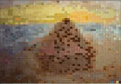 Haystack #3, after Claude Monet from Pictures of Color by Vik Muniz, 2001, Dye destruction print, sold Apr 2025
