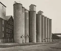 Grain Silo, Canton, Ohio, USA by Bernd and Hilla Becher, 1977, Gelatin silver print, sold Apr 2025