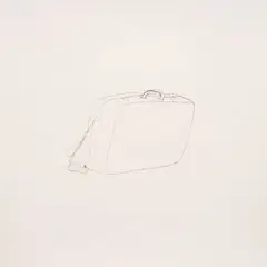 Vik Muniz, Suitcase from Pictures of Wire, 1995, Gelatin silver print