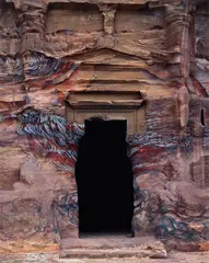 Robert Polidori, Door in Façade of Tomb el-Hubta, Necropolis Area Petra, Jordan, 2004, Chromogenic print, flush-mounted