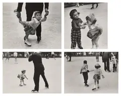 Selected Images of Ice Skaters by Ruth Orkin, 1948, Four gelatin silver prints, offered Apr 2025
