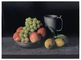 Evelyn Hofer, Still Life No.7, Pewter Pitcher with Grapes, New York