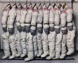 Hiro, Apollo Spaceflight Training Suits, Houston, Texas, June 27, 1978, Dye transfer print, printed 1997