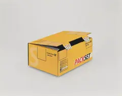 Christopher Williams, Packset (small 25cm x 175cm x 10cm), Deutsche Post, Euro Express (Kleben Sie den ausgefüllten Versandschein hier auf. Lassen Sie sich beraten und wählen Sie die beste Versandart für lhr Packset). Photography by the Douglas M. Parker Studio, Glendale, California, April 14, 2003, Dye transfer print, printed 2003