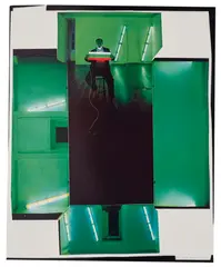 Dan Flavin, Kornblee Gallery, New York by Arnold Newman, 1967, Dye transfer print, printed 1986, sold Jun 2025
