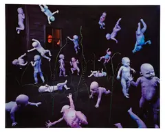 Sandy Skoglund, Maybe Babies, 1983, Dye transfer print, printed 1983, flush-mounted to linen